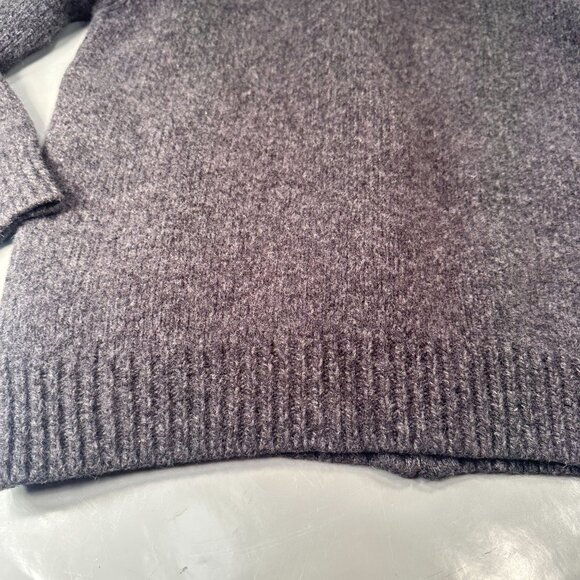 LL Bean Wool Zip Up Cardigan Sweater Men Pockets Long Sleeve Gray - Picture 14 of 16